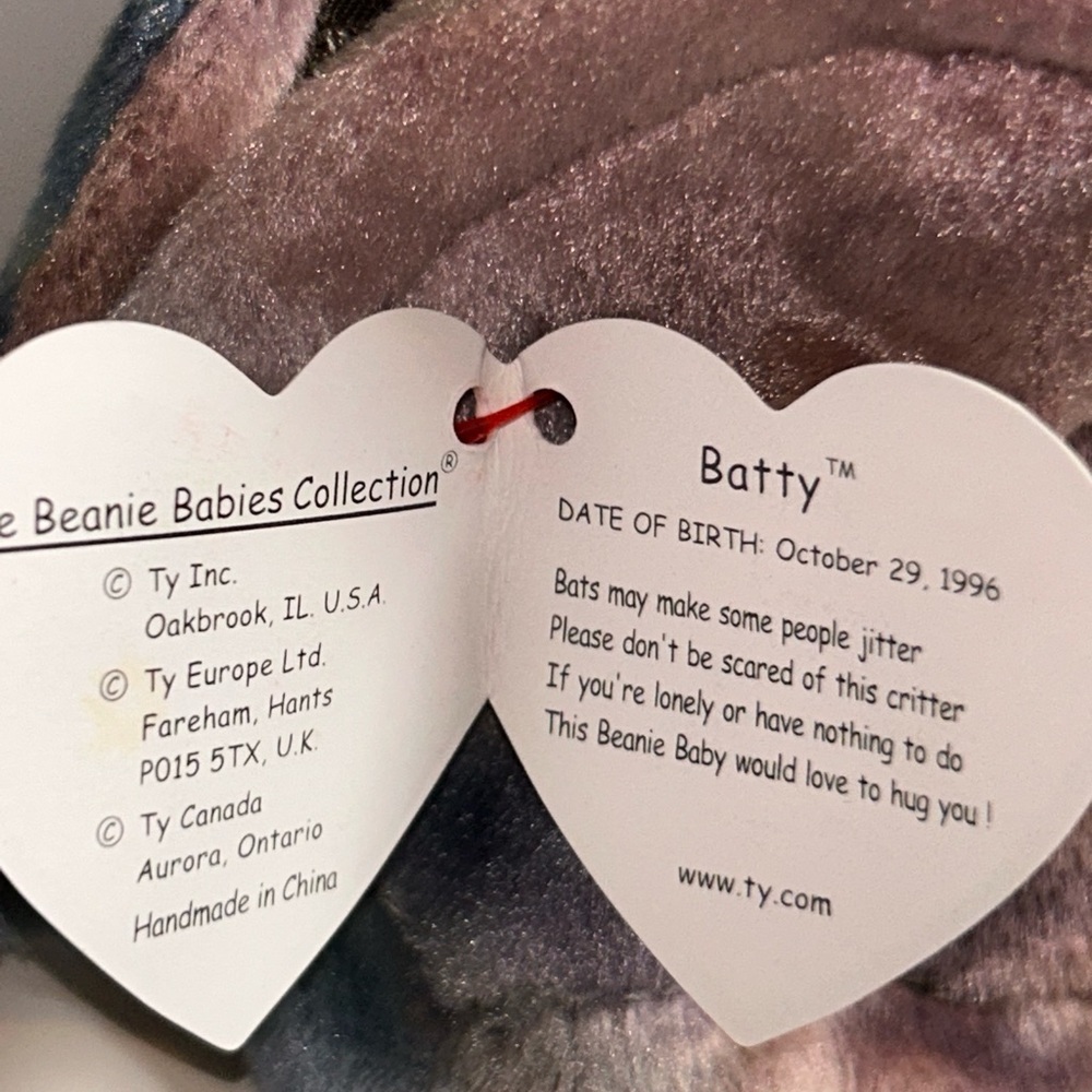 Beanie Baby tie dye Batty - Picture 7 of 9